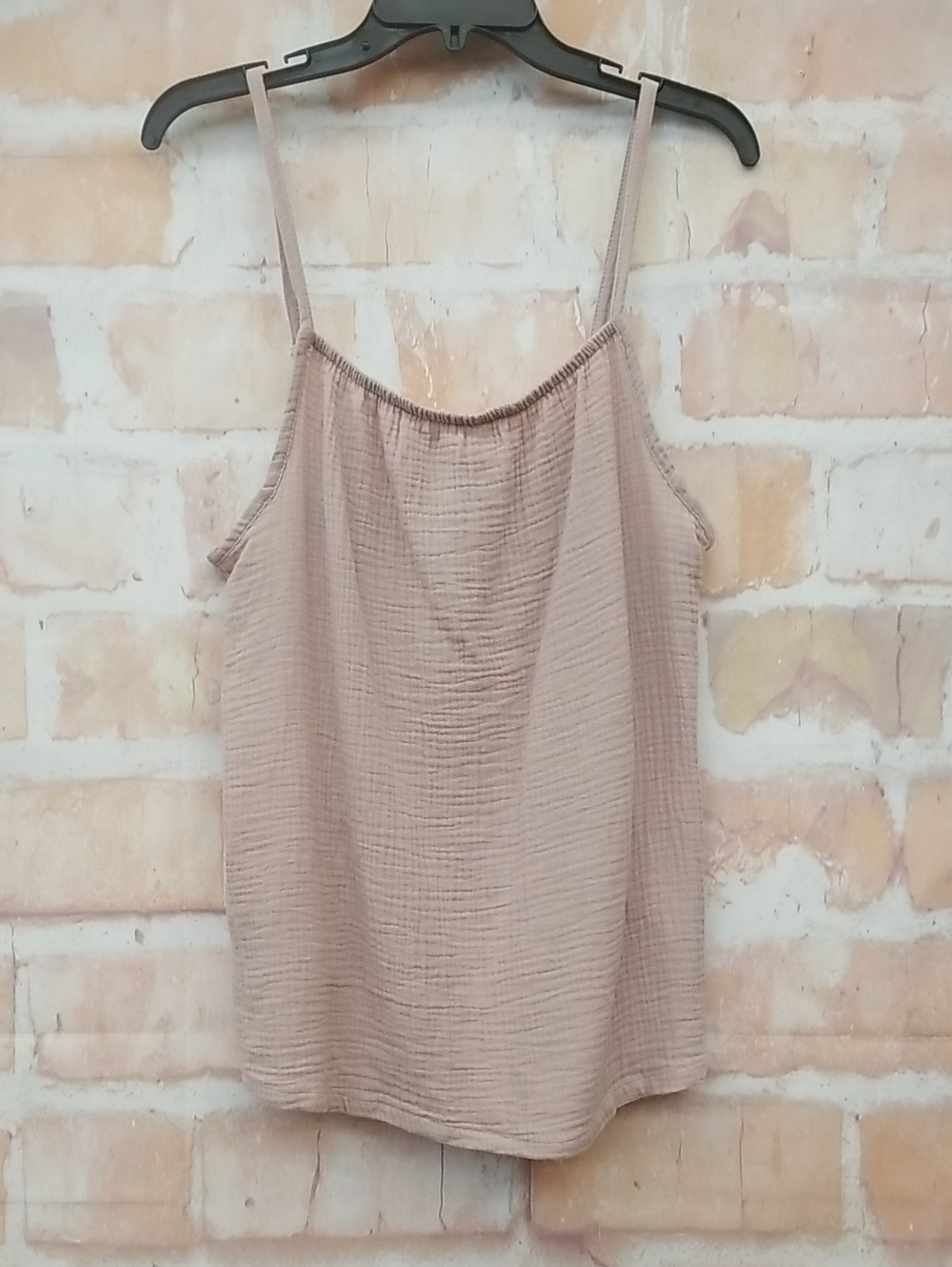 NWT Jason Wu Neutral Beige Spaghetti Strap Camisole Size L